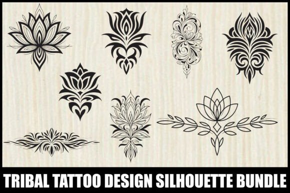 Download Floral Tribal Tattoo Vector Bundle - Premium Resources
