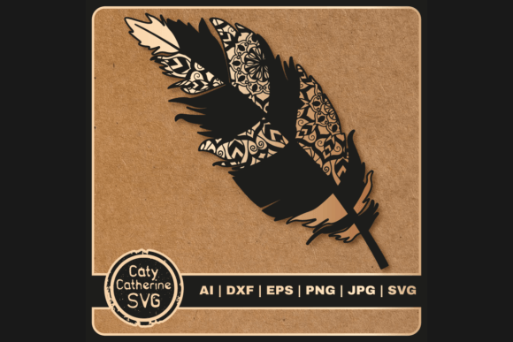 Download Zentangle Boho Feather SVG - Feather svg Collection