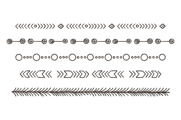 Download Tribal Ornament. Horizontal Boho Pattern - Premium Resources